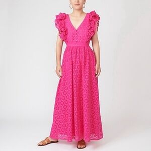 J. Crew Vibrant Pink Maxi Dress